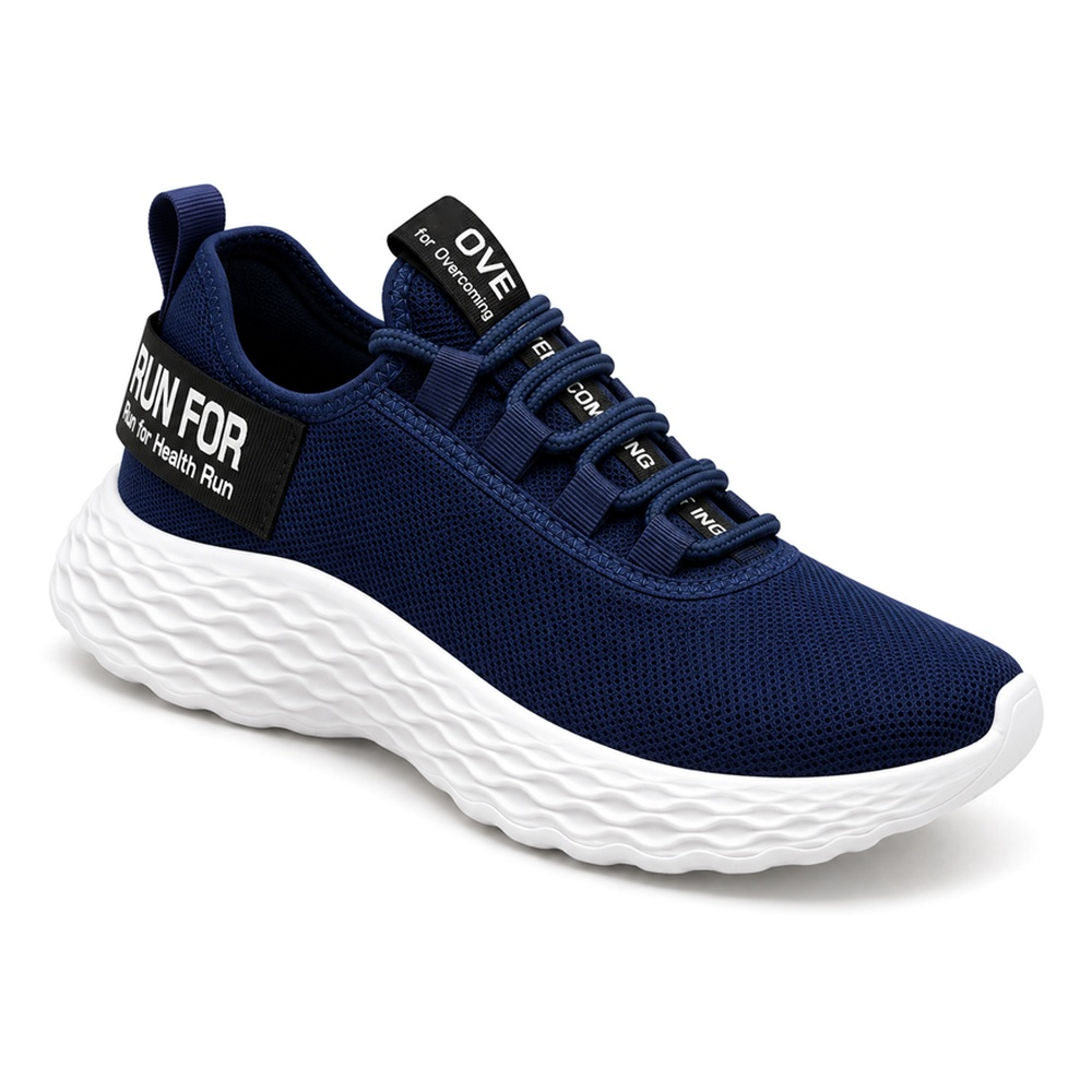 Tênis Meia Com Faixa Azul Marinho
