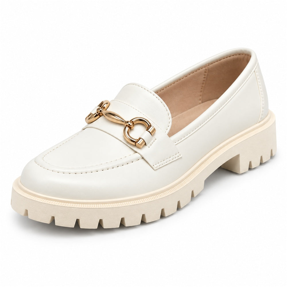 Mocassim Tratorado Off-white