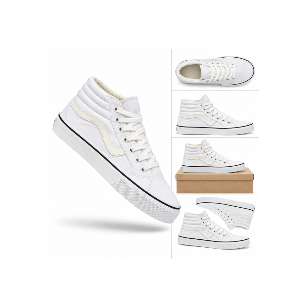 Tênis Cano Alto Vans Branco