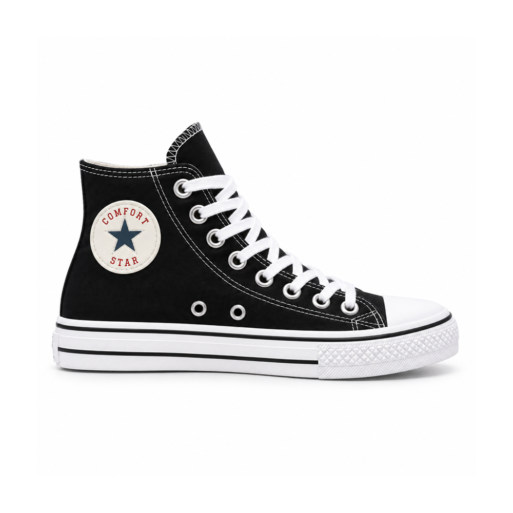 Tênis Star Cano Alto Preto