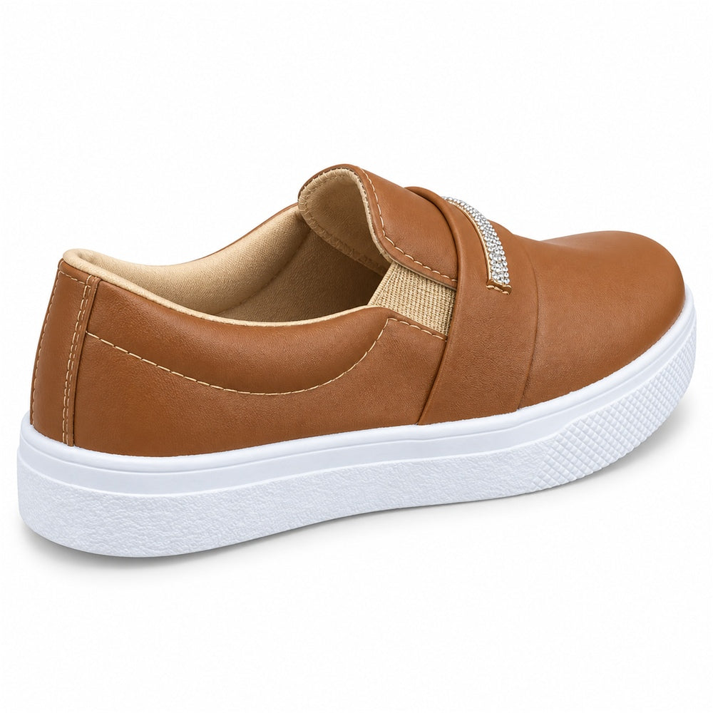 Tênis Slipper Faixa Strass