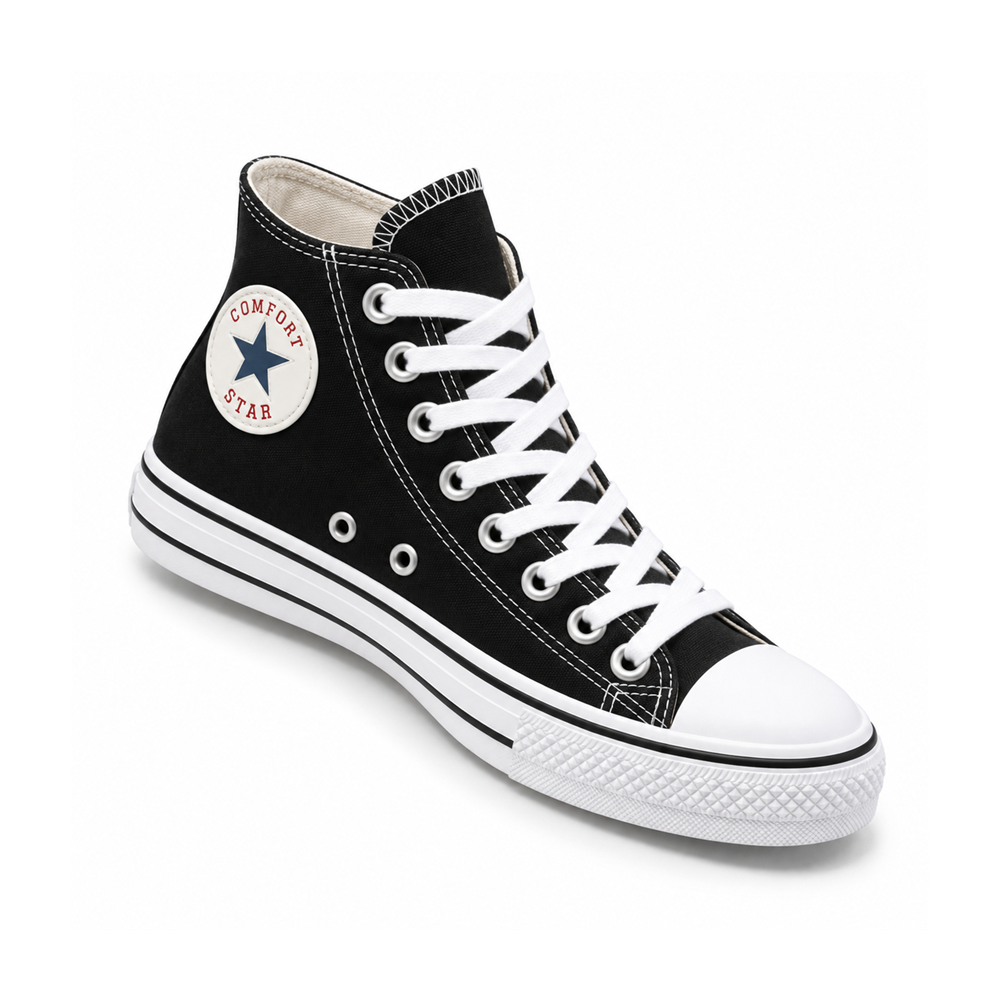 Tênis Star Cano Alto Preto