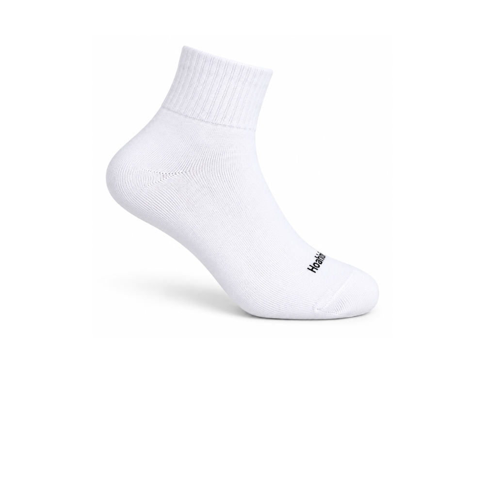 Kit 3 Pares Meia Cano Longo Atoalhada Hoahi Feminina 33 a 38 Branco