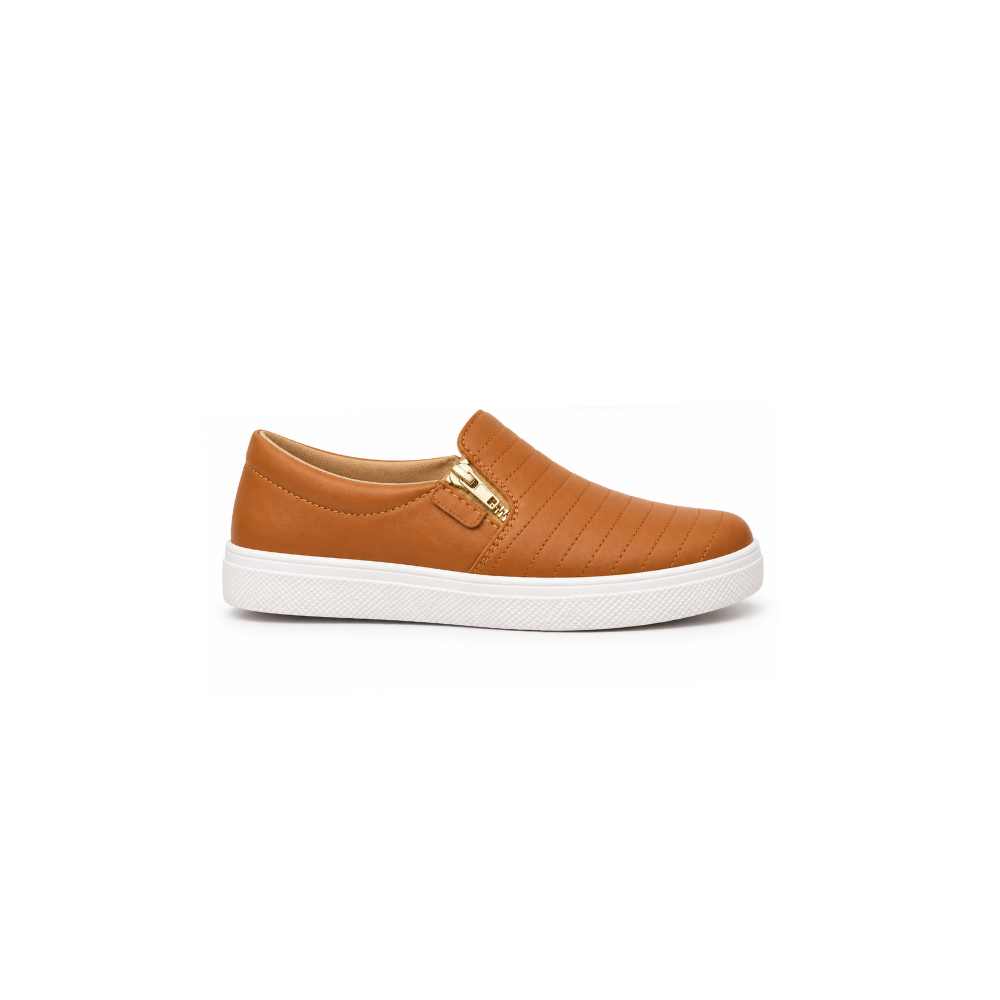 Tênis Slipper Bordado Zíper