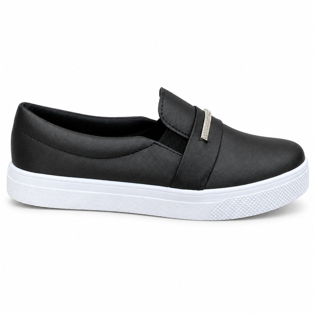 Tênis Slipper Faixa Strass