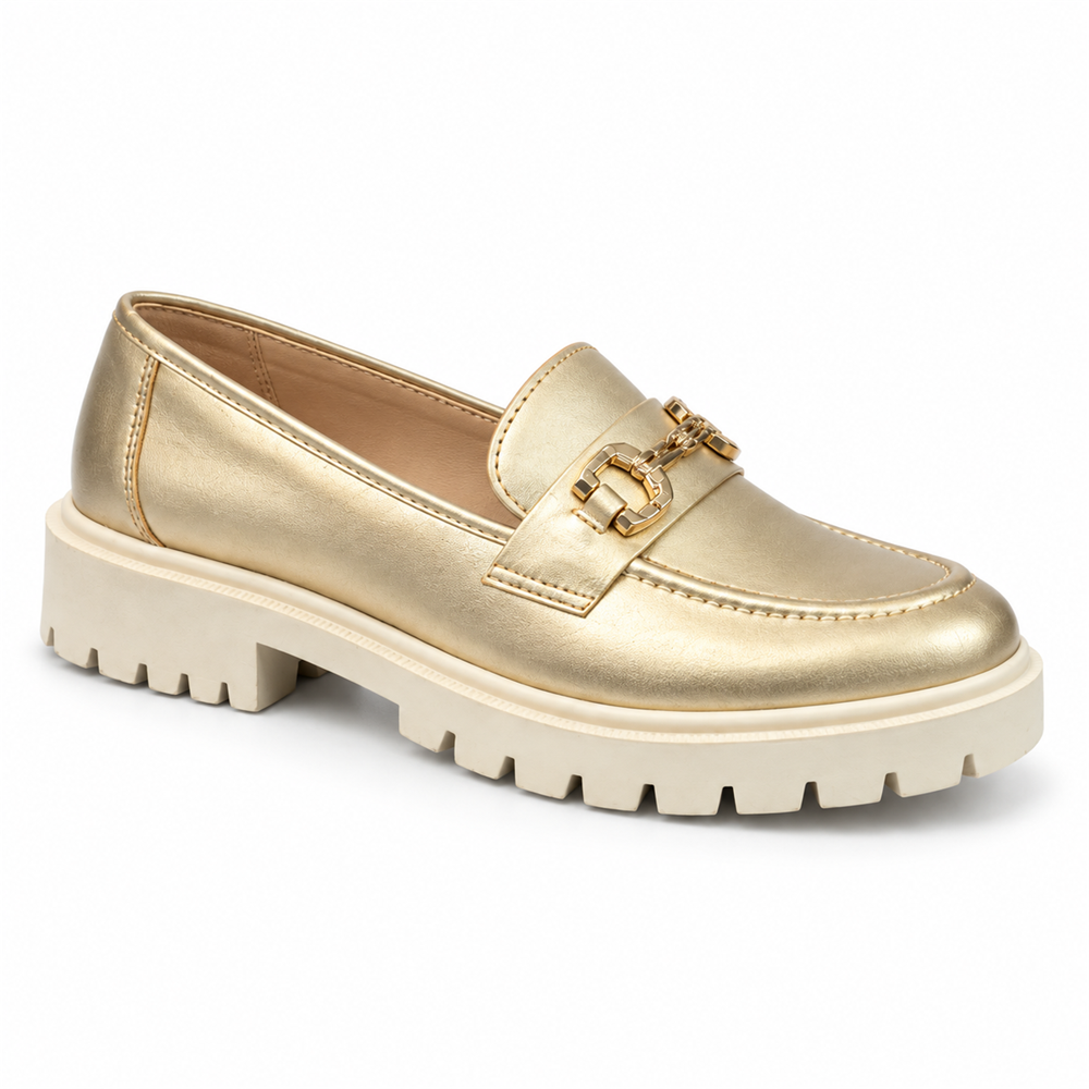 Mocassim Tratorado Ouro Light
