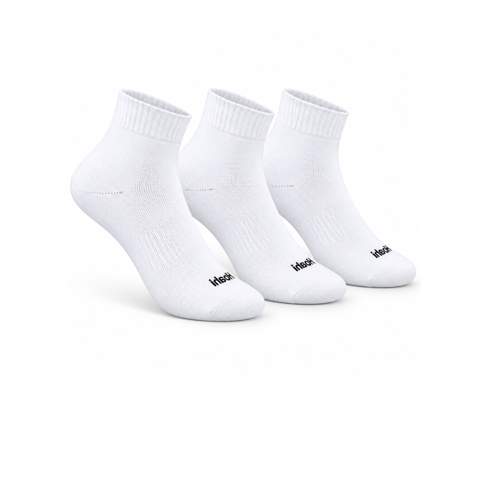 Kit 3 Pares Meia Cano Longo Atoalhada Hoahi Adulto 39 a 43 Branco