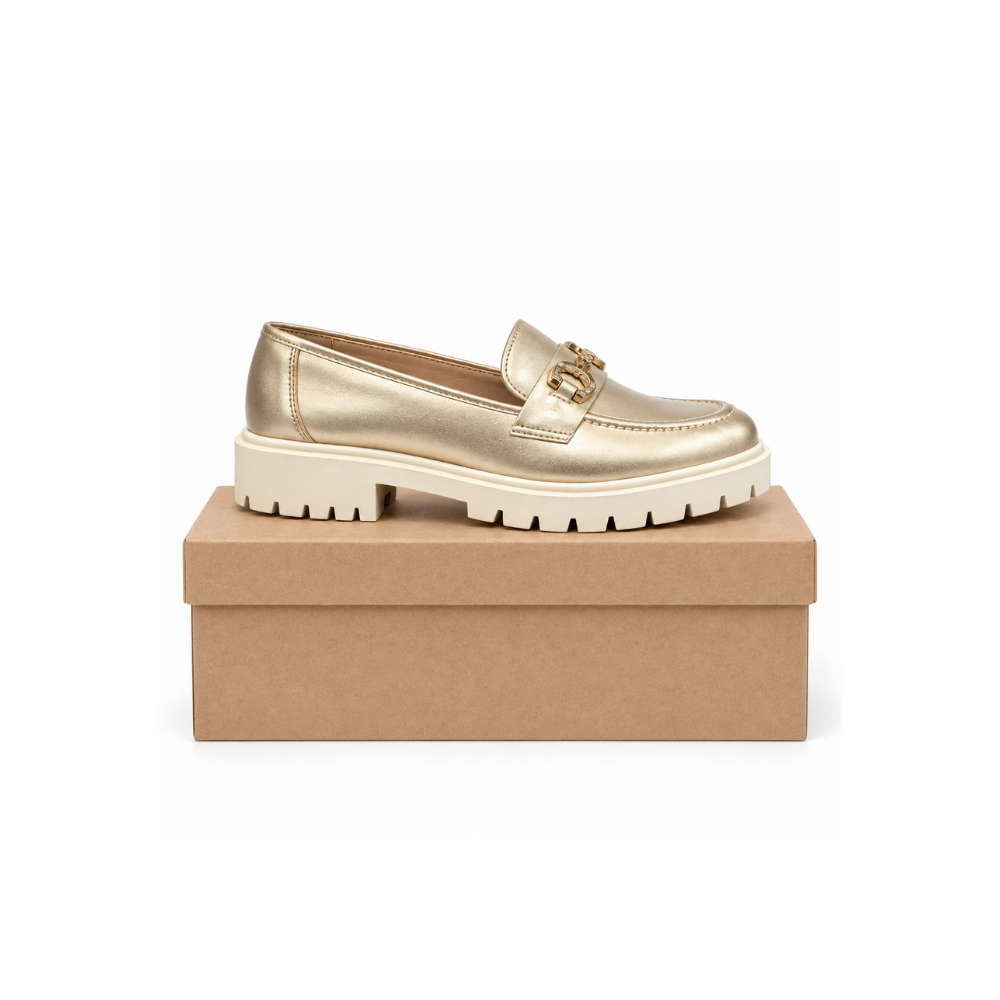 Mocassim Tratorado Ouro Light