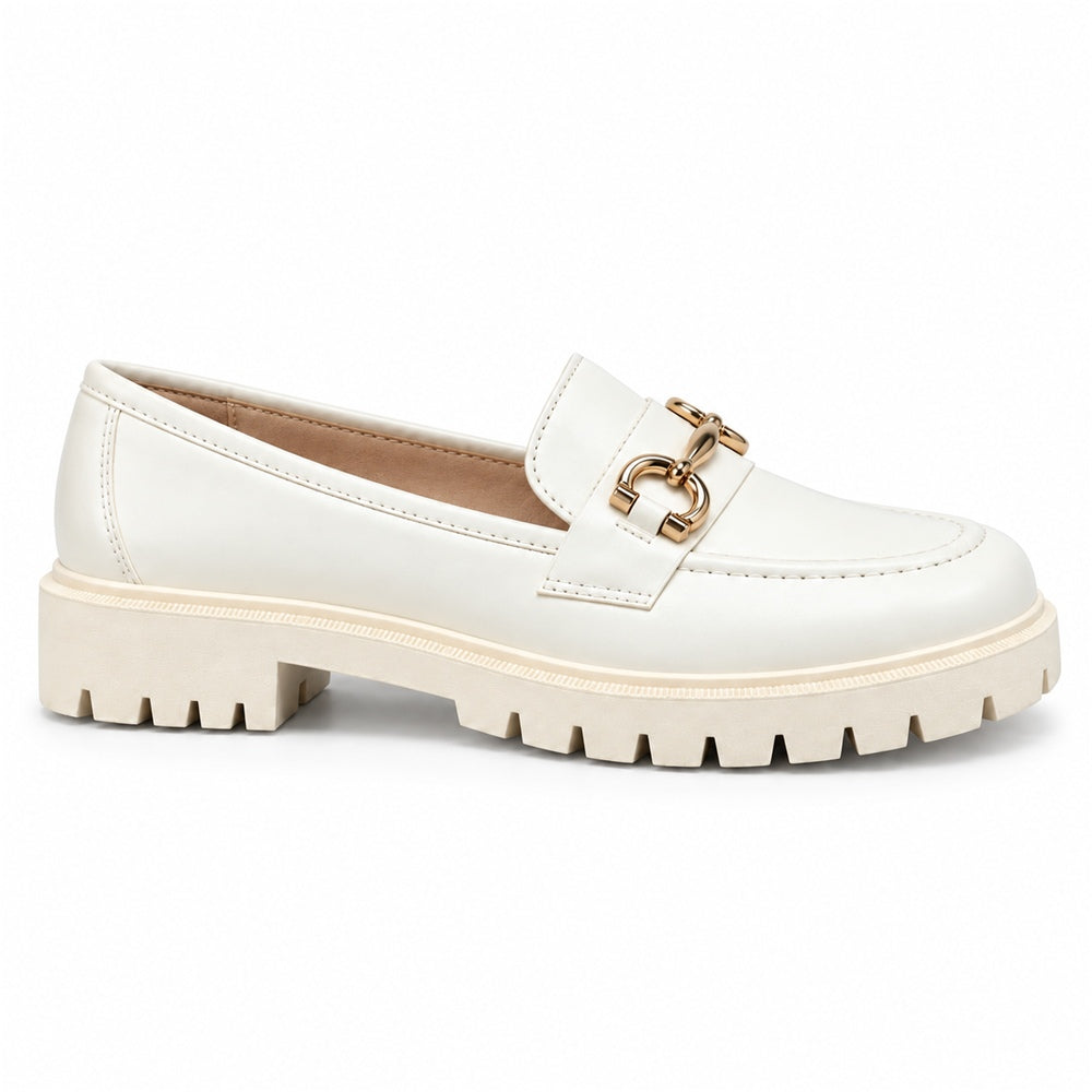 Mocassim Tratorado Off-white