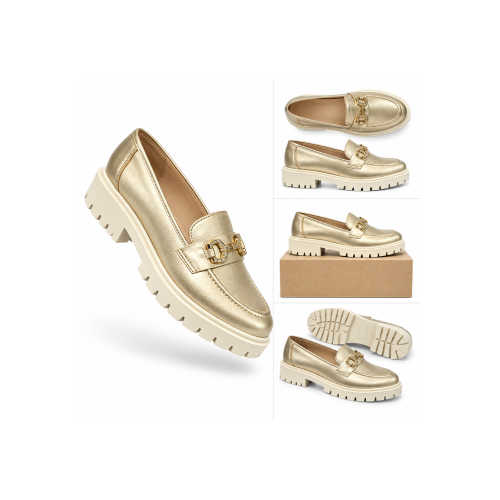Mocassim Tratorado Ouro Light