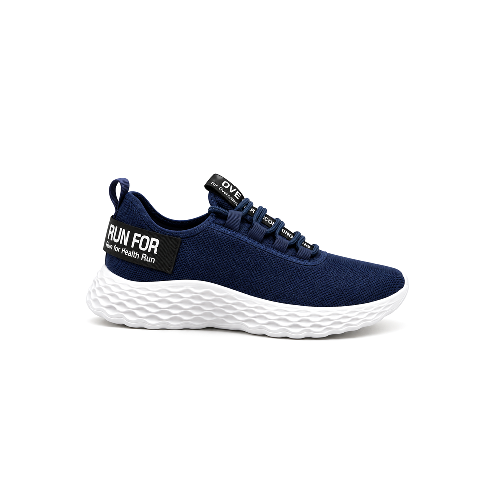 Tênis Meia Com Faixa Azul Marinho