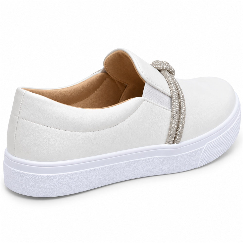 Tênis Slipper Strass