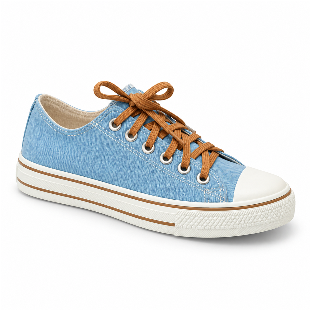 Tênis Star Jeans Claro/Marrom