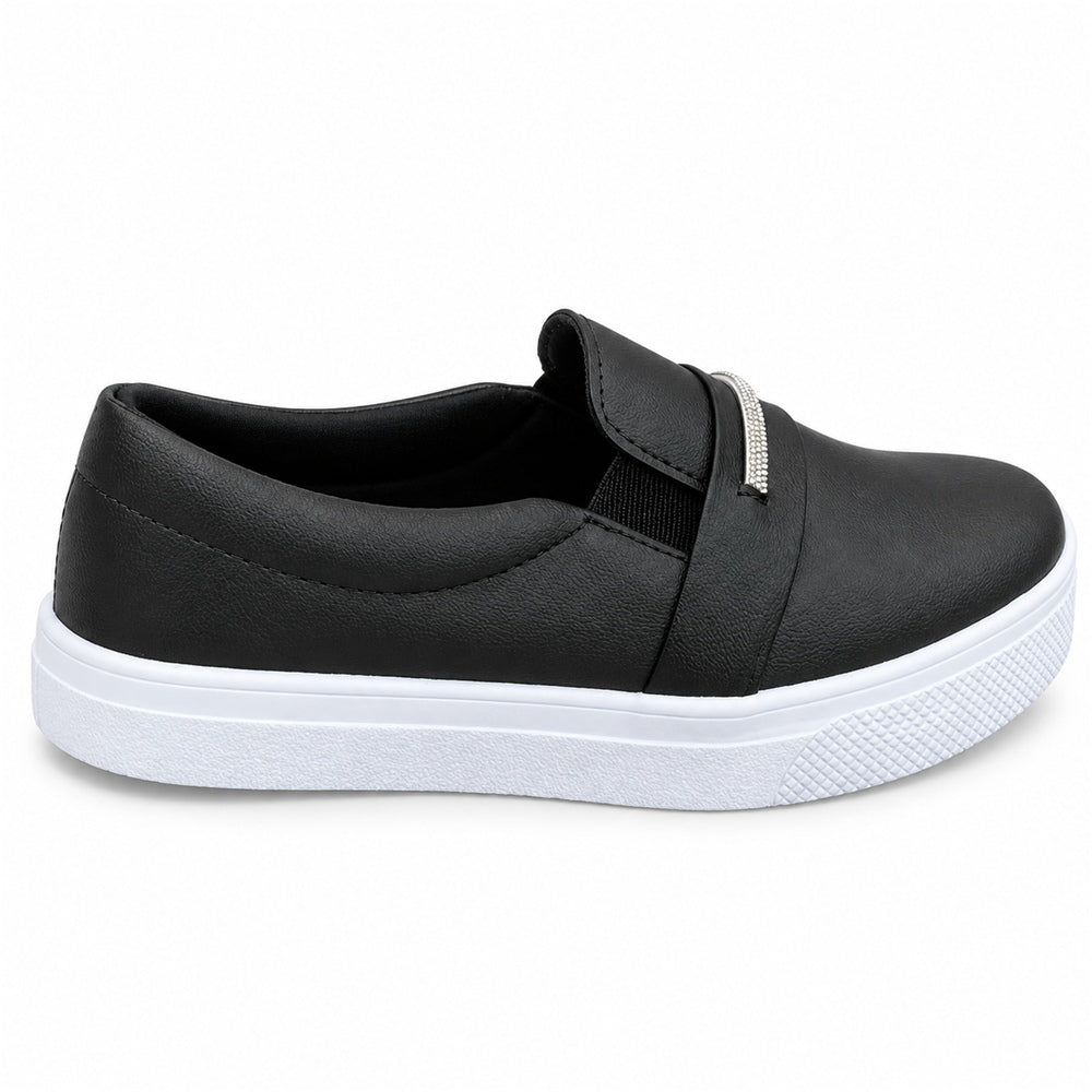 Tênis Slipper Faixa Strass