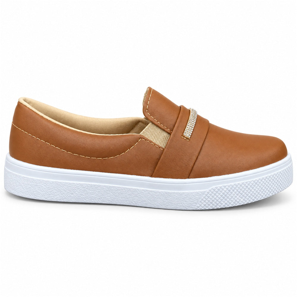 Tênis Slipper Faixa Strass