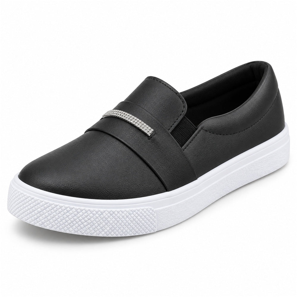 Tênis Slipper Faixa Strass