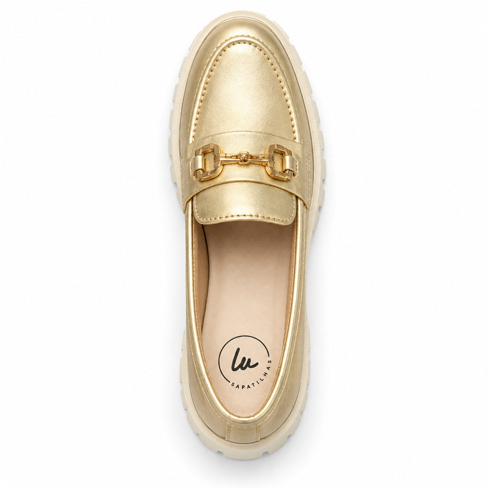 Mocassim Tratorado Ouro Light
