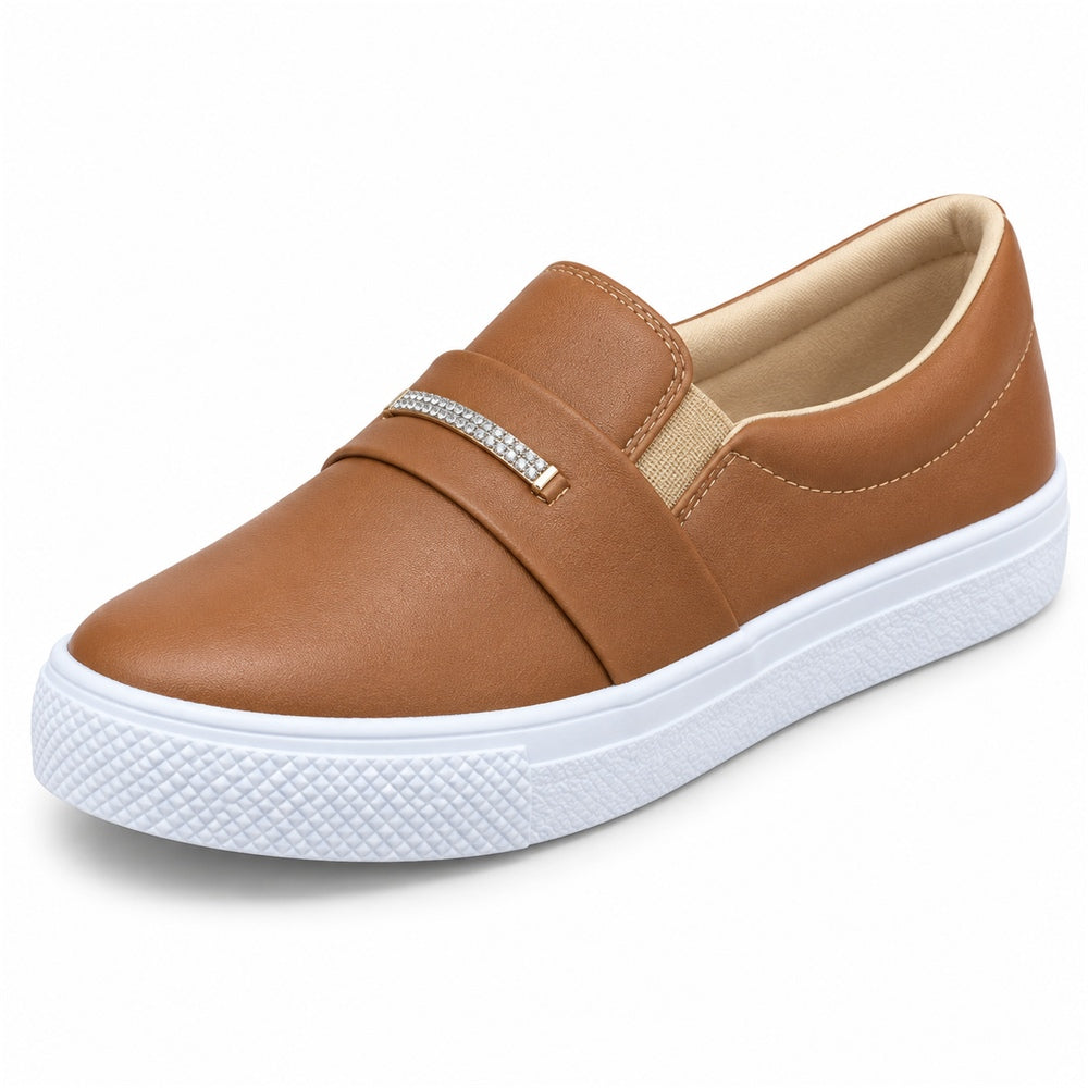 Tênis Slipper Faixa Strass