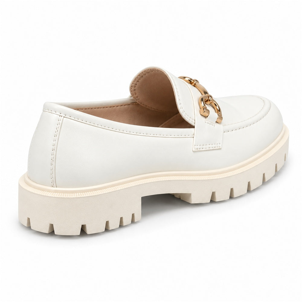 Mocassim Tratorado Off-white