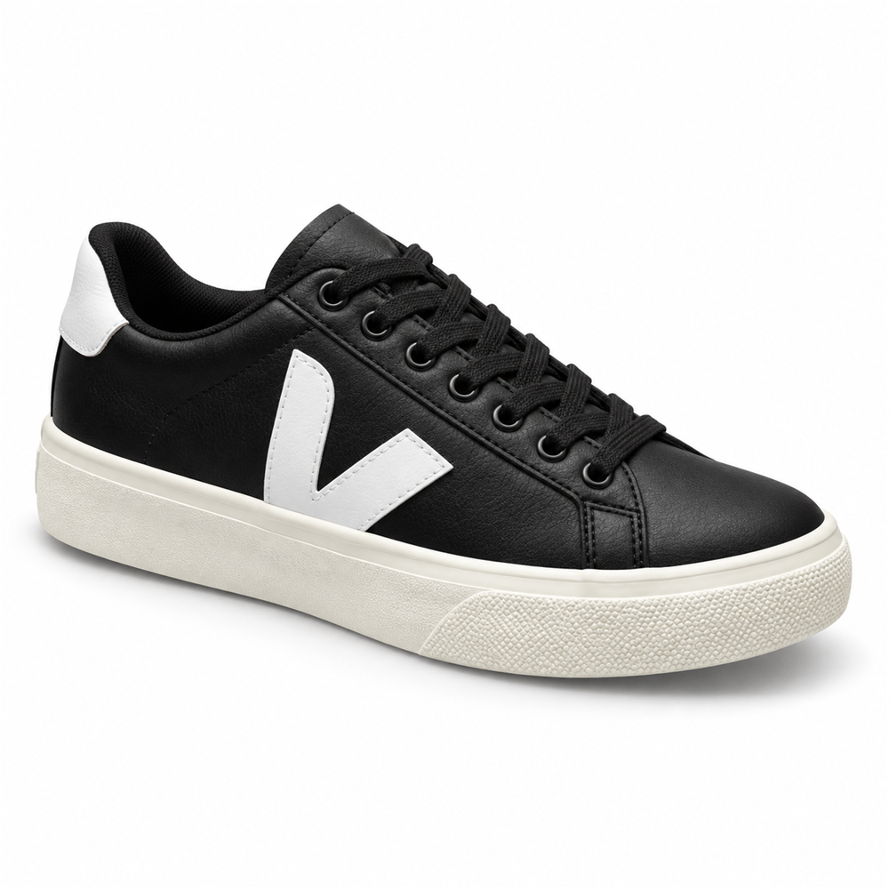 Tênis inspiração Vert Preto/Branco