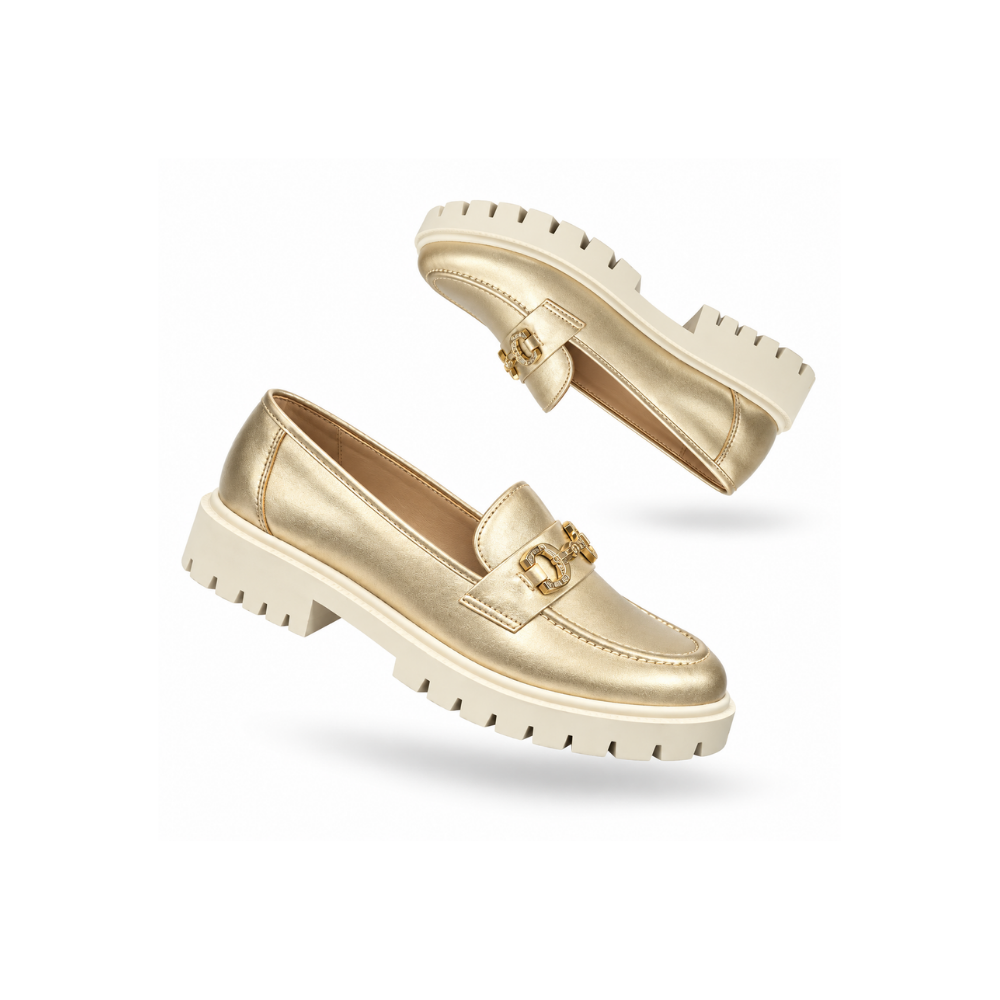 Mocassim Tratorado Ouro Light